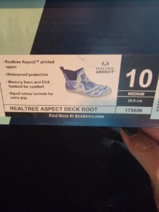 Magellan Outdoors Realtree Aspect Deck Boots Mens 10 Medium Camo Fishing NWT Box main image 10